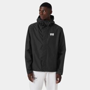 NWTS Helly Hansen Uline Seven J Black Rain Jacket Men's Size XL